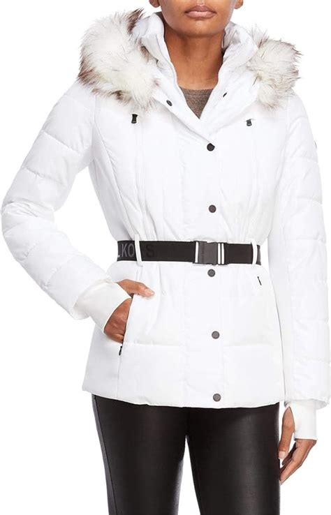 michael kors white jacket women|Michael Kors women's jackets sale.